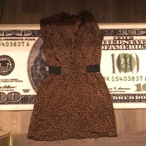 Vintage Chic Guess Leopard-Print Dress